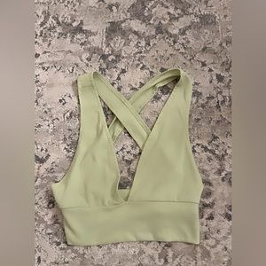 light green halter top